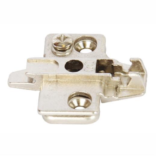 Hafele 322.86.754 Concealed Hinge Mounting Plate; Clip On; Nickel Plated (NP); 4mm Height