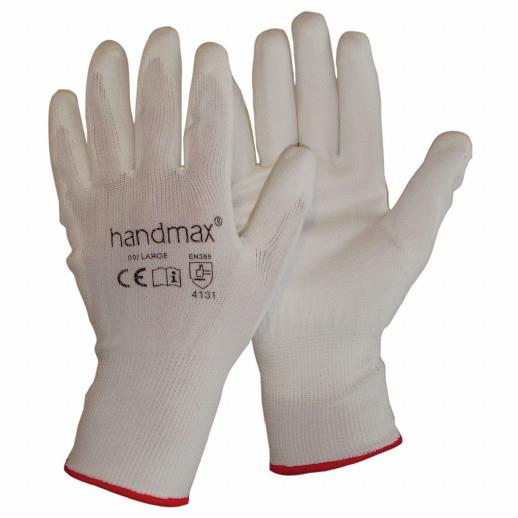 Handmax ALASKA PU Gloves White (WH); Medium (M)(8)