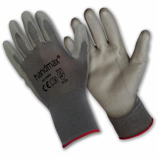 Handmax ARIZONA PU Gloves Grey (GR); Large (L)(9)