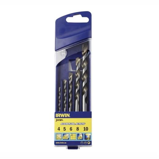 Irwin 10501939 Cordless Multi-Purpose Drill Bit Set; 5 Piece; 5.0; 5.5; 6.0; 8.0; 10.0mm