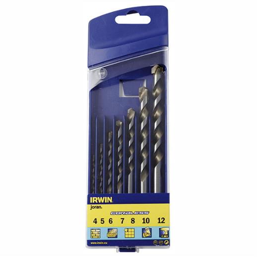 Irwin 10501940 Cordless Multi-Purpose Drill Bit Set; 7 Piece; 4.0; 5.0; 6.0; 7.0; 8.0; 10.0; 12.0mm