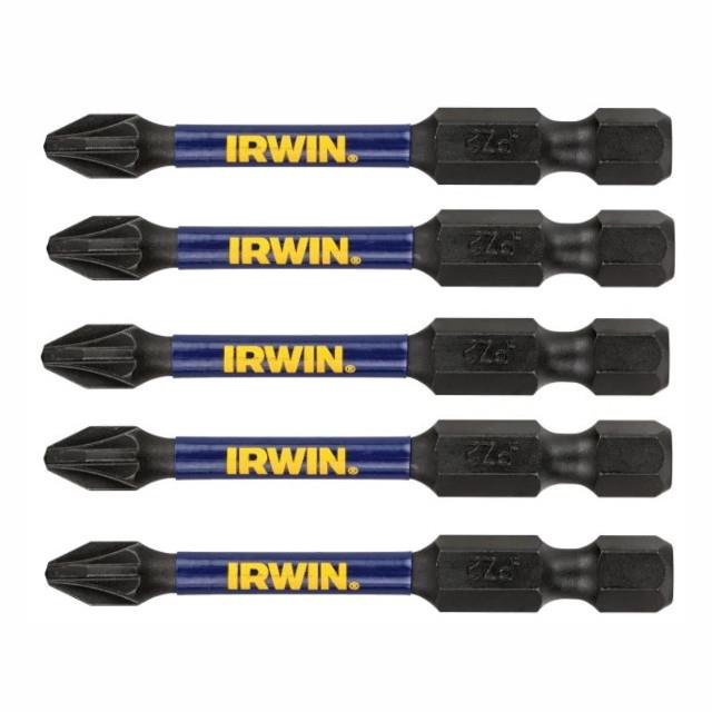 Irwin IRWIW6061404 Impact Pro Performance Screwdriver Bits; PZ2; 57mm; Pack (5)