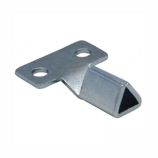 Plastic Meter Cupboard Key; (Triangle); Zinc Plated (ZP)