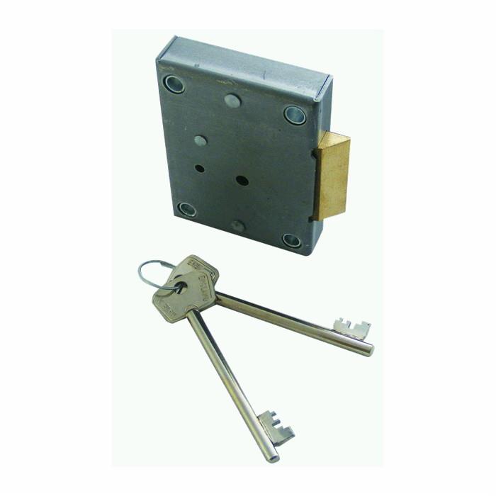 Lowe & Fletcher 2802; 7 Lever Rim Slam Safe Lock Assembly; 81 x 60mm