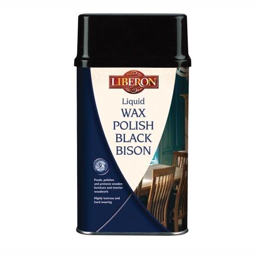 Liberon 069960 Black Bison Liquid Wax; Medium Oak (MO); 500ml