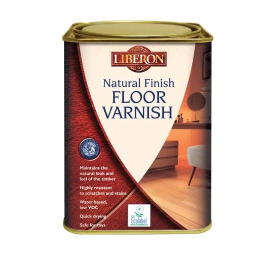 Liberon 101770 Natural Finish Floor Varnish; Clear Satin; 1 Litre