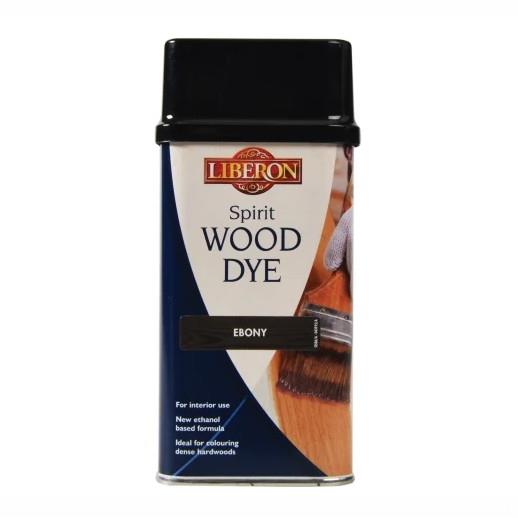 Liberon 014424 Spirit Wood Dye; Ebony (EBY); 250ml