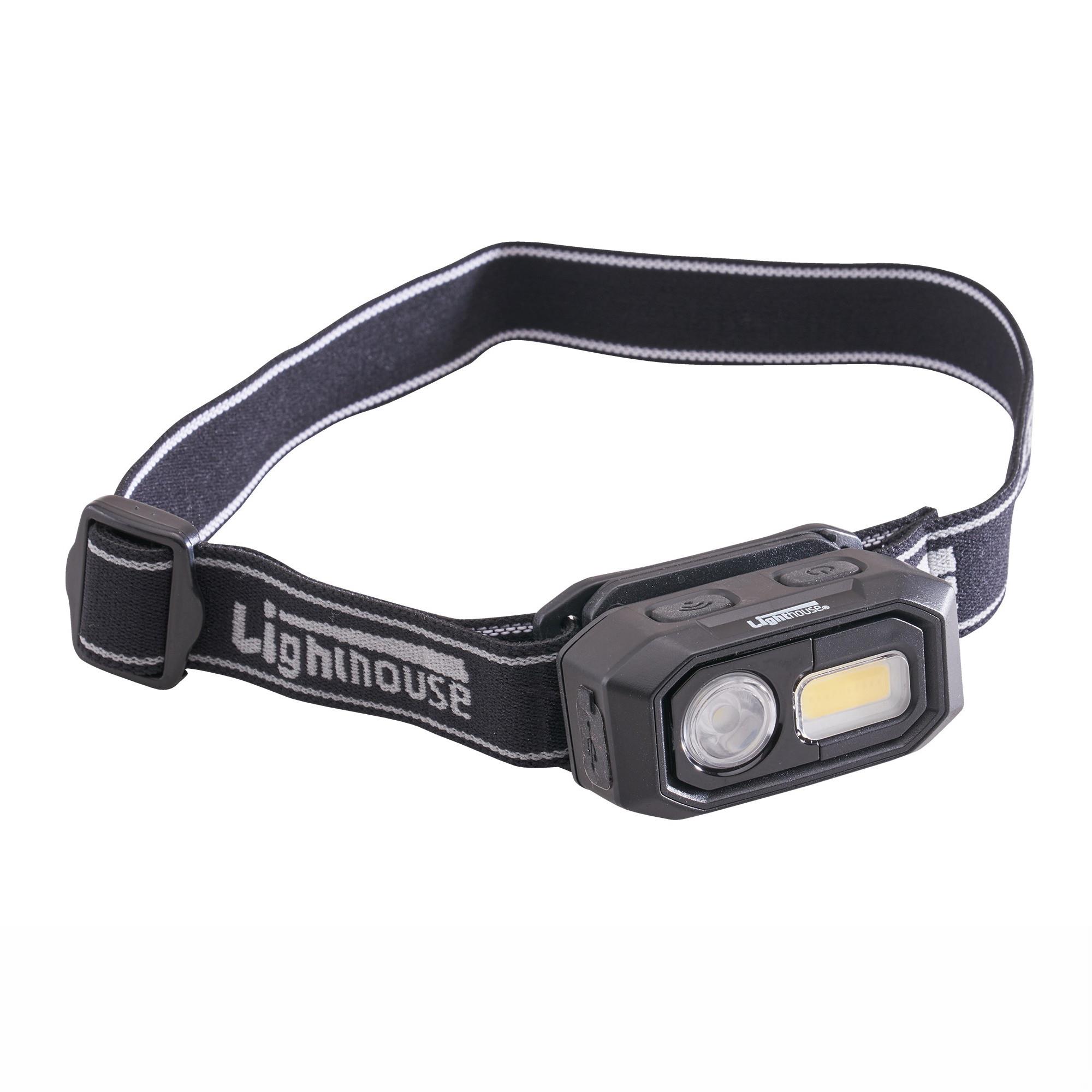 Lighthouse ZF-6567 Elite Rechargeable LED Sensor Headlight Head Torch; 300 Lumen