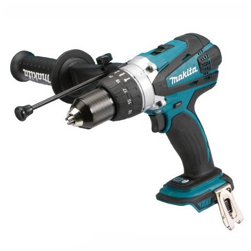 Makita DHP458Z LXT Combination Drill; 2 Speed; 13mm Keyless Metal Chuck; 18 Volt; Bare Unit (Body Only)
