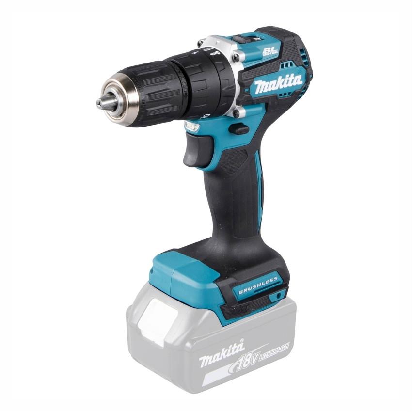 Makita DHP487Z Brushless Combi Drill; 40/25 Nm; 18 Volt; Compact Body; Bare Unit (Body Only)