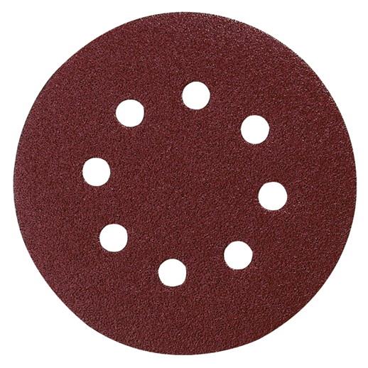 Makita P-43608 Velcro Backed Sanding Disc; 320 Grit; 125mm; 8 Holed; Pack (10)