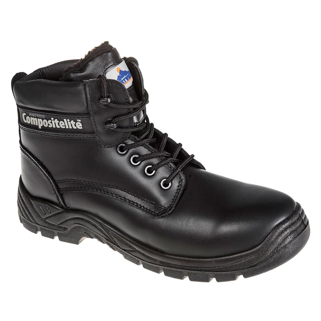 Portwest FC12BKR43 Compositelite Fur Lined Thor Boot; S3 CI; Black (BK); EN ISO 20345: 2011 S3; Size 9 (43)