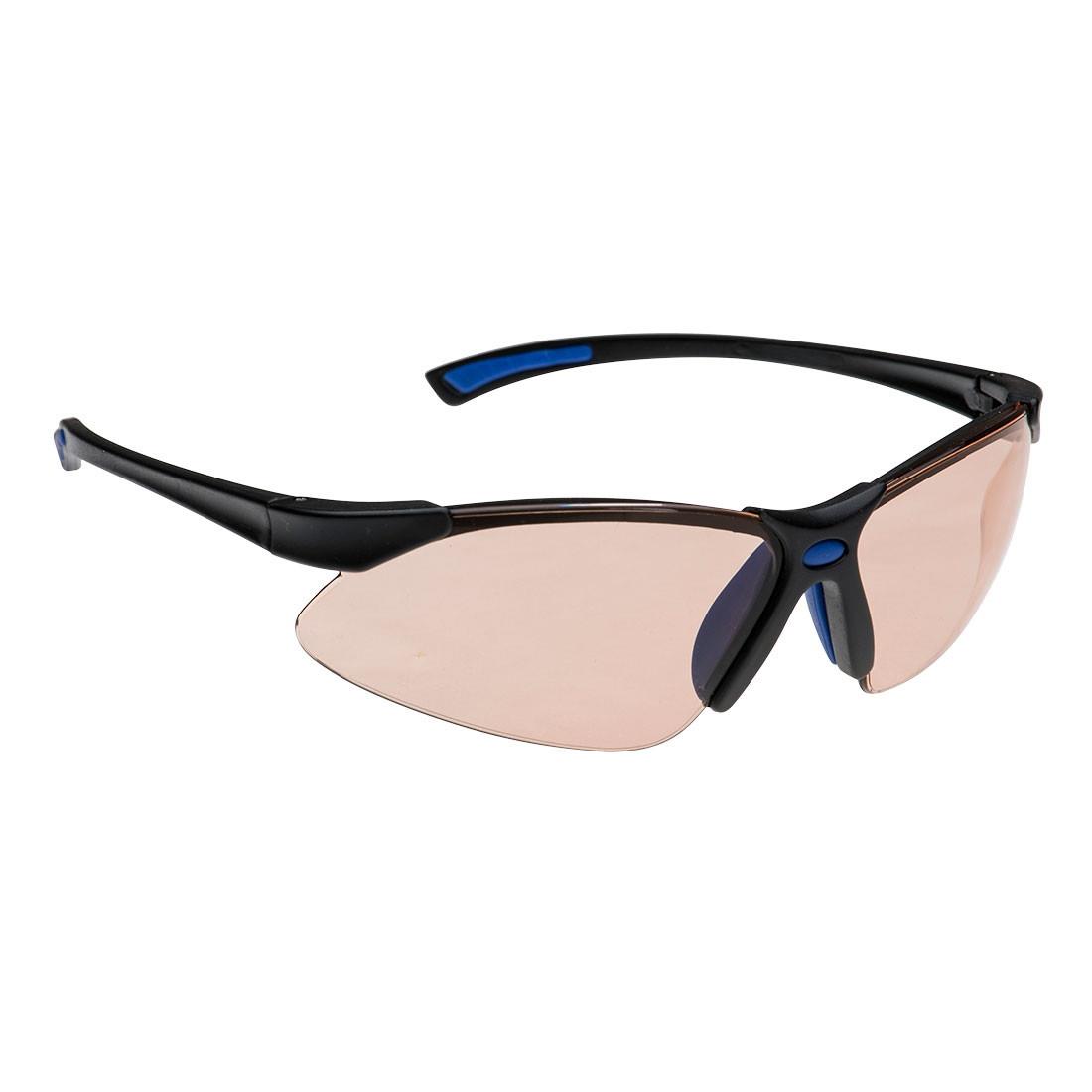 Portwest PS17BRR Blue Light Blocker Spectacles; Brown (BN)