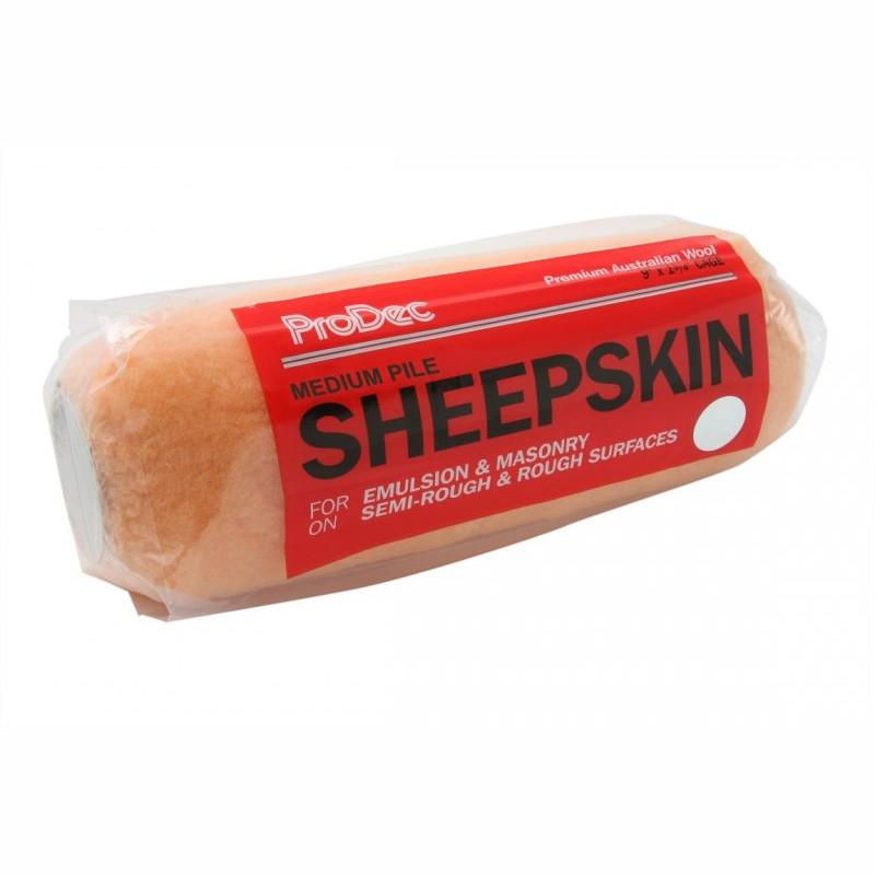 ProDec PRRE010 Medium Pile Sheepskin Paint Roller Refill Sleeve; 9