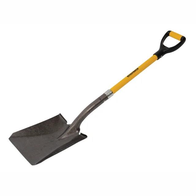 Roughneck 68-146 Square Point Shovel; Fibreglass Shaft; D-Grip Handle; Overall Length 1070mm (42")