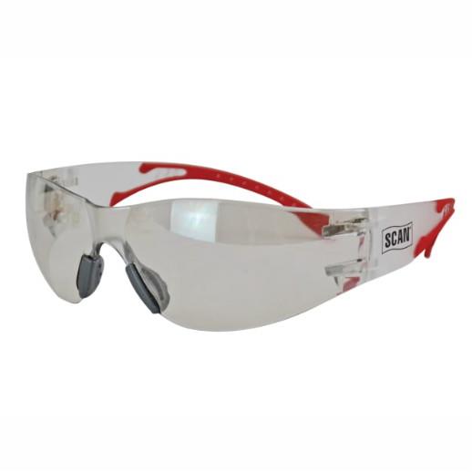 Scan SCAPPEFSCLER Flexi Safety Spectacles; Clear Lens; EN166:1F & EN170