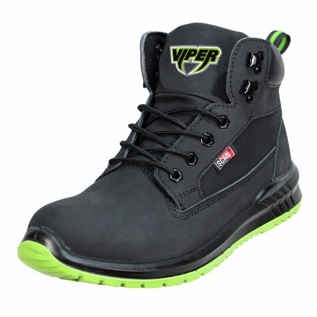 Scan Viper Safety Boot; EN ISO 20345:2011; SBP SRC; Black (BK); Size 9 (43)