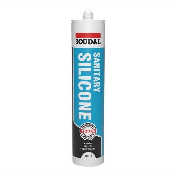 Soudal Trade Range Plumbers Sanitary Sealant; 300ml; White (WH)