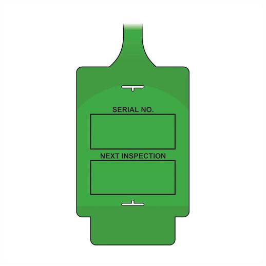 Spectrum TGF0150G Asset Tag Flex Next Inspection Tag; Style A; Pack (50); Green (GN)