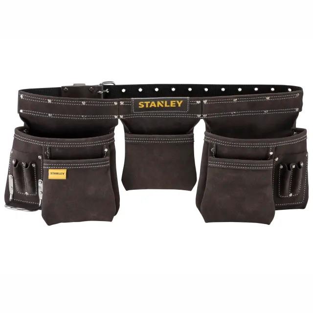 Stanley 1-80-113 Leather Tool Apron; Pouch & Belt Set