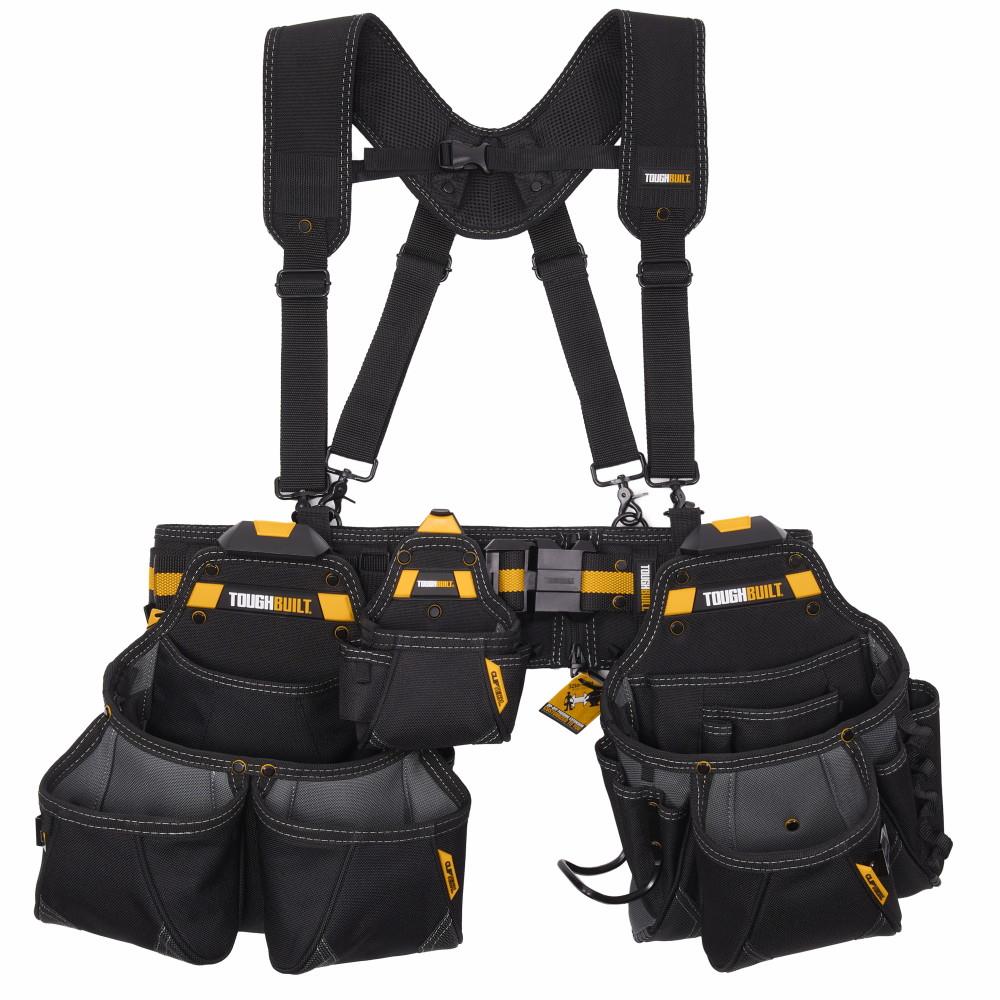 Toughbuilt TB-CT-101-5P Pro Contractors Tool Belt Set; 5 Piece; ClipTech System