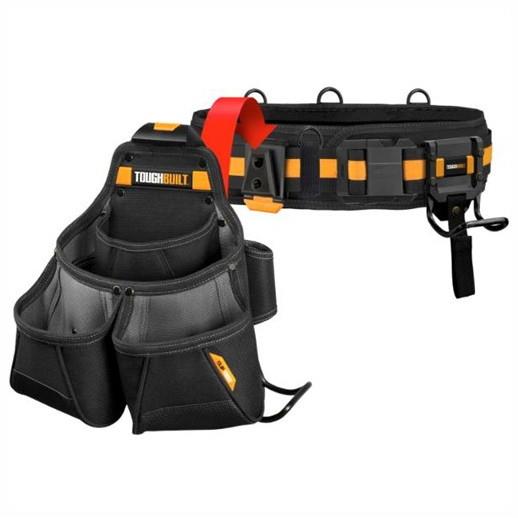 Toughbuilt TB-CT-102-3 Pro Framer Tool Belt Set; 3 Piece; ClipTech System