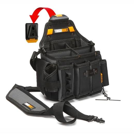Toughbuilt TB-CT-104 Master Electrician Pouch With Shoulder Strap; Cliptech System