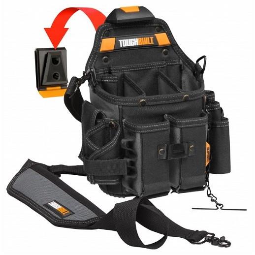 Toughbuilt TB-CT-114 Journeyman Electricians Pouch With Shoulder Strap; Cliptech System