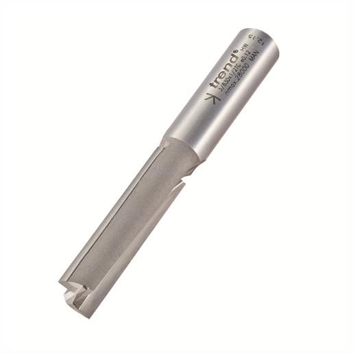 Trend 3/83DX1/2TC Professional Two Flute Straight Cutter; 1/2"Shank; 12.7mm Diameter; 50mm Cut; 99mm Overall Length