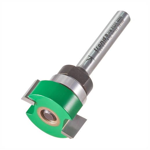 Trend C209X1/4TC Craft Bearing Guided Intumescent Cutter Router Bit; 1/4