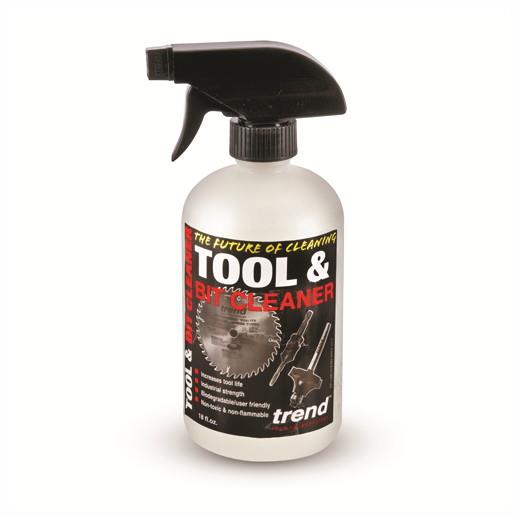 Trend CLEAN/500 Tool & Bit Cleaner; Spray-On Resin & Pitch Remover; 532ml