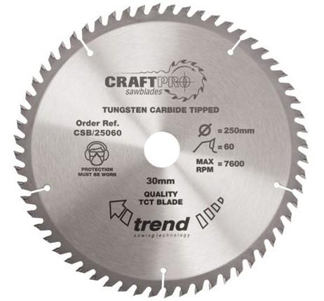 Trend CSB/18458 Craft Circular Saw Blade; 184mm x 58 Teeth x 30mm Bore; 2.6mm Kerf