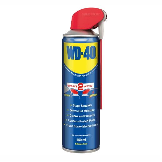 WD-40 Water Dispersal Spray; Dual Action Smart Straw; 450ml